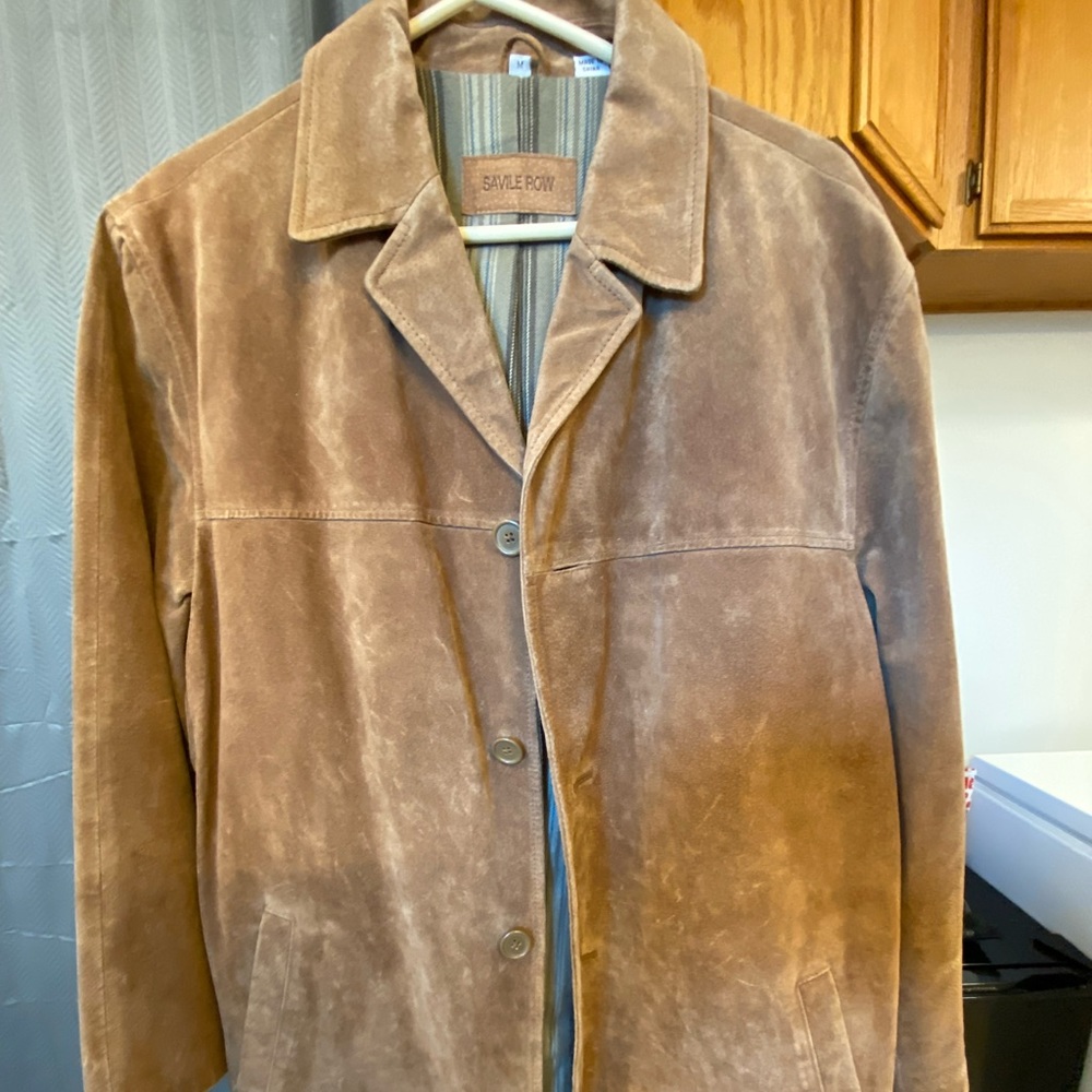 Leather suede jacket